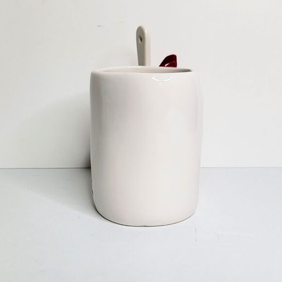 Rae Dunn I LUV YOU With Valentine Heart Shaped Spoon Valentine's Day Mug - NEW - Picture 4 of 6